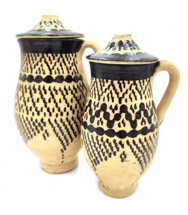 Marokkanische Keramikvase oder Vase Berber Natural Terracotta - Natürliches Desinfektionsmittel - Erfrischend - Kitran-Modell