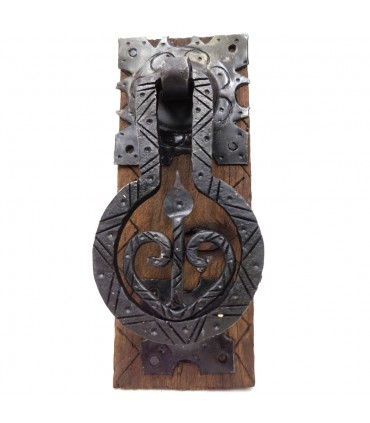 Tirador Llamador Puerta Herraje Rustico Forja Artesanal Marroquí - Estilo Antiguo Vintage Tirador nº1