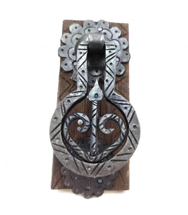 Tirador Llamador Puerta Herraje Rustico Forja Artesanal Marroquí - Estilo Antiguo Vintage Tirador nº2
