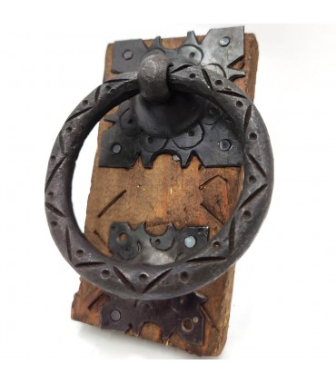 Tirador Llamador Puerta Herraje Rustico Forja Artesanal Marroquí - Estilo Antiguo Vintage Tirador nº4