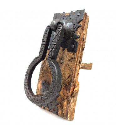 Tirador Llamador Puerta Herraje Rustico Forja Artesanal Marroquí - Estilo Antiguo Vintage Tirador nº5