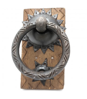Tirador Llamador Puerta Herraje Rustico Forja Artesanal Marroquí - Estilo Antiguo Vintage Tirador nº6