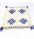2 x Capa de Almofada Berbere Artesanato Marroquino Branco Boémia Decoração Andaluza 35cm x 35cm Modelo nº12