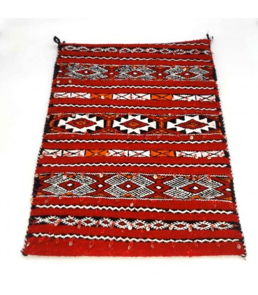 Capa de Almofada Berbere Marroquina Estilo Tapeçaria Antiga Artesanato Marroquino - 56x43cm Haquiki Modelo nº3