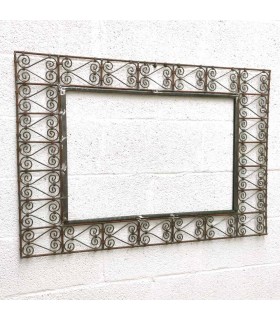 Miroir Marocain Cadre Horizontal ou Vertical Forge Artisanat Décoration Arabe Modèle Miraatun Hadid
