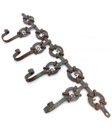 Perchero Forja Artesanal - Artesanía Marroquí - Estilo Andalusí - Modelo Xauen 2