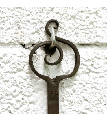 Colher Rústica de Ferro Forjada à Mão Artesanato Marroquino Estilo Andaluz Modelo Maghrifa