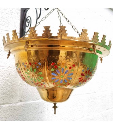 Decke Emerald riesige Messing - Mosaik arabische Harz Farben