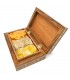Set Regalo Mix di Spezie Orientali Scatola in Legno con Modello Tawabil Intarsiato Artigianale