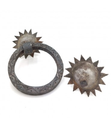 Poignée Appelant Quincaillerie en Fer Forgé Artisanat Marocain Antique Décoration Rustique Vintage
