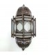 Wall Lamp Moroccan Craftsmanship Metal and Glass - Color Copper and White - Model Fasia Series Sable