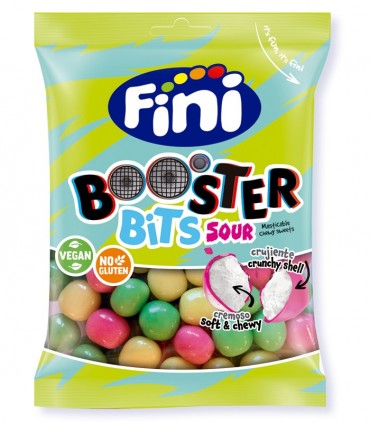 Booster Bits Sour Chewy Bonbons - Bonbons Halal - Sans Gluten et 0% Gras - Fini - 90 gr