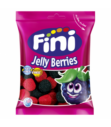 Blackberries and Raspberries - Halal Candies - Gluten Free and 0% Fat - Fini - 90 gr