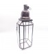 Moroccan Lantern Lamp Andalusian Style - Transparent Glass - Fez Crafts - Fezi El-Abiad Model