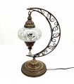 Candeeiro de Mesa Turco Lua e Estrela - Decoração Andaluza - nº 3 - Modelo Hilal