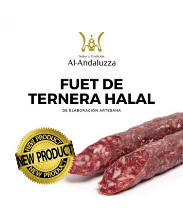 Halal Al-Andaluzza Beef Fuet 250gr (approx) Halal Gourmet Real Food Sausage
