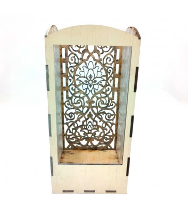 Lâmpada de tela cortada a laser Design floral - Produto próprio Jaima Alkauzar Modelo Alluwts