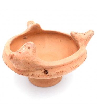 Räuchergefäß afrikanische Schlamm - 24 cm - Pfanne - Handwerker