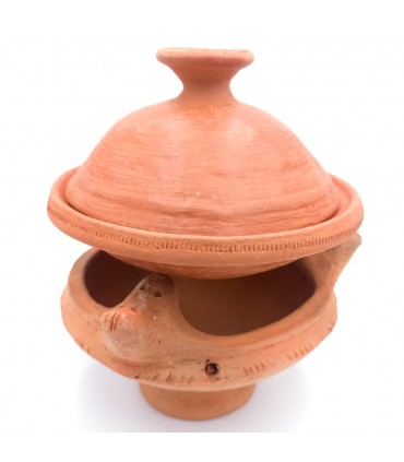 Räuchergefäß afrikanische Schlamm - 24 cm - Pfanne - Handwerker