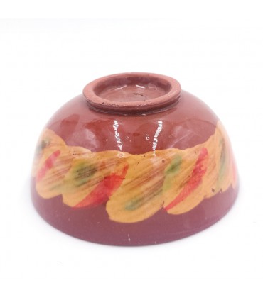 Bol Céramique Marocain Fait Main Style Andalou Marron Oued Lao