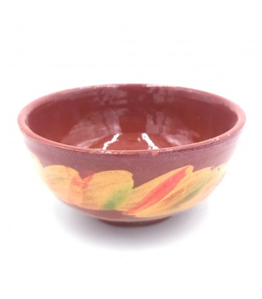 Bol Céramique Marocain Fait Main Style Andalou Marron Oued Lao