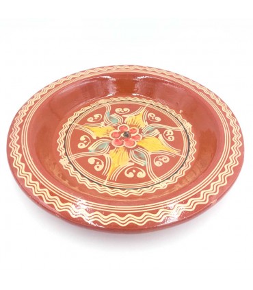 Couscous Plate Hand Painted Ceramic Serving Moroccan Artisan Ceramic