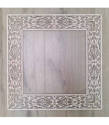 Estrutura de treliça cortada a laser 4 peças enviesadas 140cmx60cmx10cm Madeira Alimuna Design