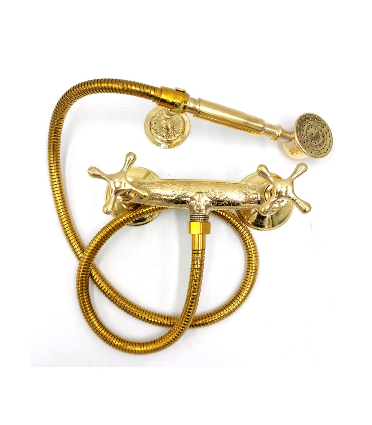 Moroccan Shower Faucet Golden Brass Decorated Moroccan Crafts Marrakech  Model