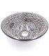 Evier Céramique Marocain Fès 40cm Artisanat Peint Main - Modèle Aswadein