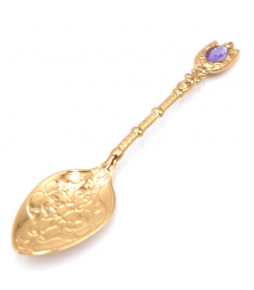 Turkey Metal Crafts Spoon - Gold Color - Decorative Resin- Dhabi Model