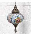 Lampada per interni turca Vetro Metallo Soffitto Mosaico Ciondolo Decorazione ottomana Modello Yildiz