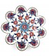 Turkish Ceramic Trivet MULTICOLOR and ASSORTED Model ASHAR 2