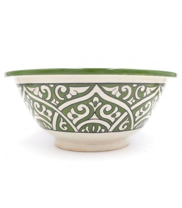 Moroccan Glazed Ceramic Sink - Hand Painted Zaituna Model