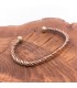 Bracciale rigido in rame e ottone Artigianato marocchino Guarigione Artrite preventiva Modello 5