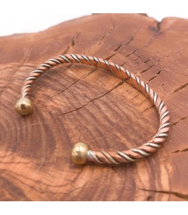 Armreif aus Kupfer und Messing Marokkanisches Handwerk zur Heilung von Arthritis vorbeugend Modell 5