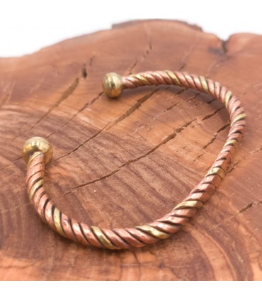 Bracelete Cobre e Latão Artesanato Marroquino Cura Preventiva Artrite Modelo 6