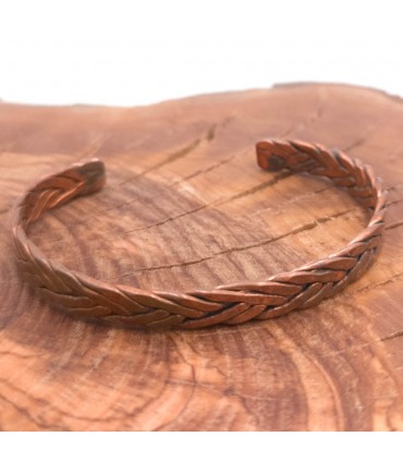 Pulsera Brazalete de Cobre y latón Artesanía Marroquí Curativo Preventivo Artritis Modelo 18