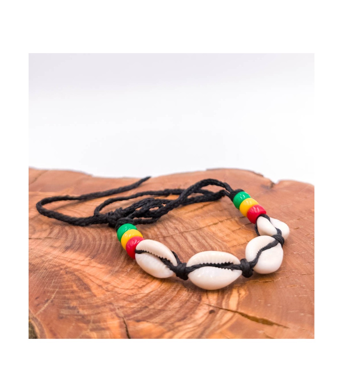 Bracelet Coquillage & Bois Exotique - Style Bohème Et Naturel