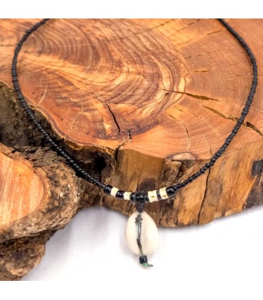 African Cowrie Cowrie Shell Pendant Necklace Limbat Model