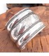 Brazalete Ancho Plateado - Elefantes - NOVEDAD