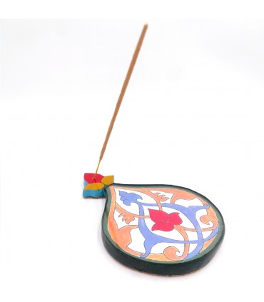 Tablilla Quemador Incienso Varillas Andalusí Decorativo Estilo Vintage 100% Artesanal - Modelo Razzak 3