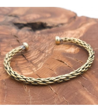 Bracciale rigido in rame e ottone Guarigione Preventiva Artrite Modello 23