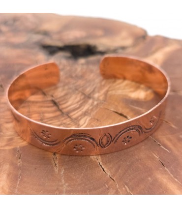 Pulseira de cobre e latão para tratamento preventivo de artrite modelo 25