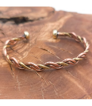Copper and brass Bangle Bracelet Healing Preventive Arthritis Model 36