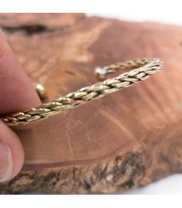 Bracciale rigido unisex in rame e ottone per la guarigione dell'artrite preventiva modello 41