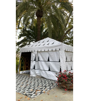 Jaima Arabe Tent 4.5 x 3 m - PVC Structure - Arab Decorations Parties
