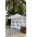 Tente Jaima Arabe 4,5 x 3 m - Structure PVC - Décorations Arabes Parties
