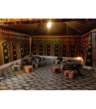 Tente Jaima Arabe 5 x 5 m - Structure PVC - Décorations Arabes Parties