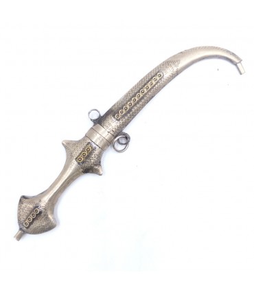 Dagger or Dagger Arabic Style Moroccan Ornamental Crafts Alpaca Embossed Model Althuqub