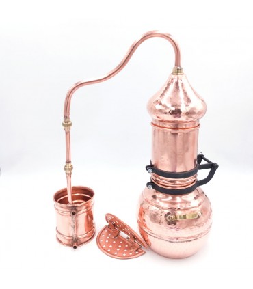 Alambic Colonne de cuivre-Artisan-distillation Essences et Lique